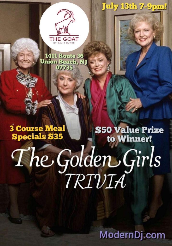 Golden Girls Trivia Night July 13, 2023