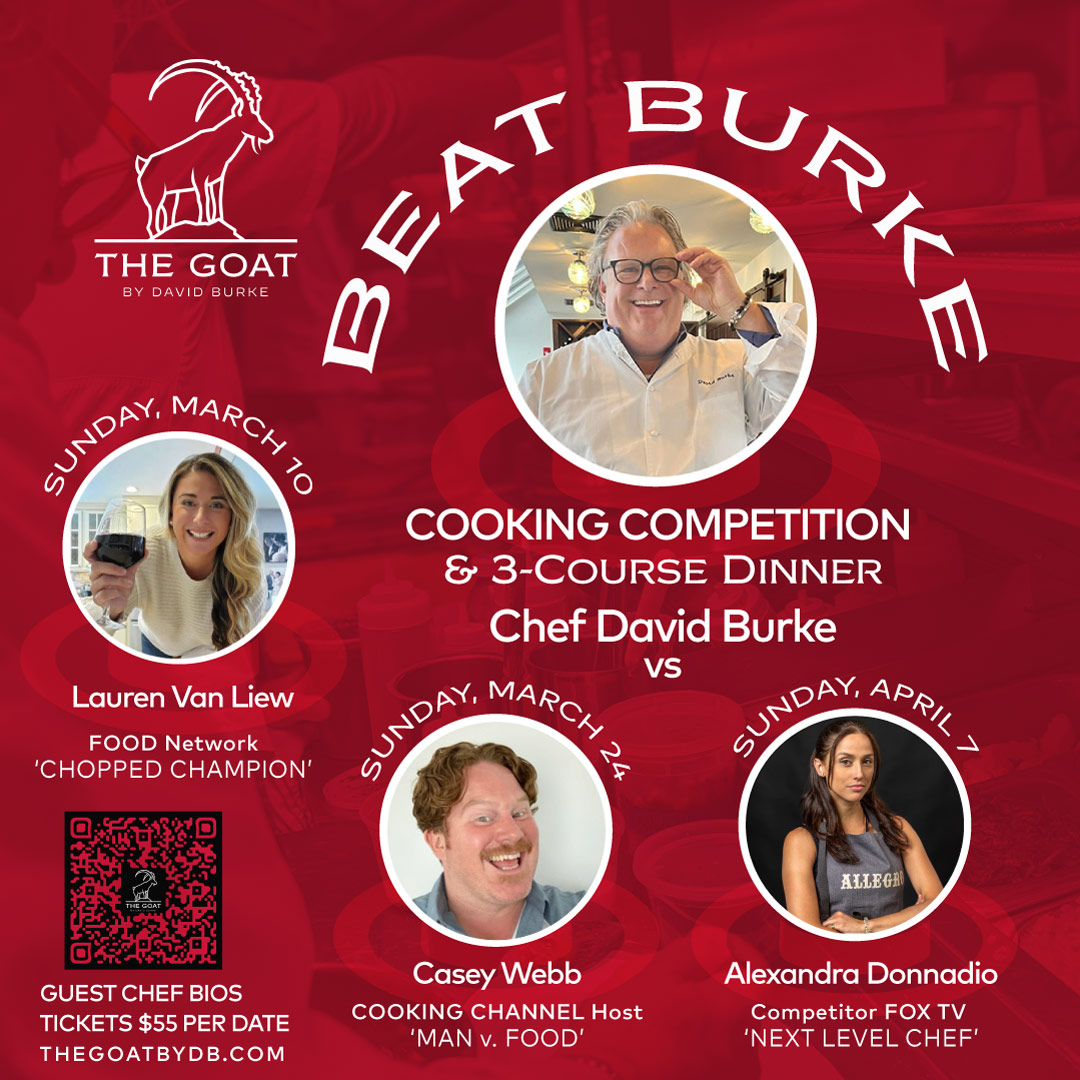 Beat Burke: Chef David Burke vs. 3 up and coming Celebrity Chefs - starts March 10